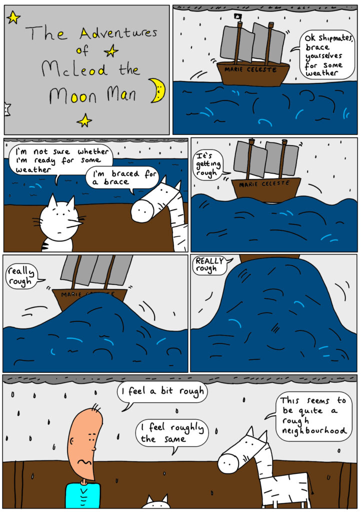 Book 1, Page 45/62, The Adventures of Mcleod the Moon Man: Rough weather