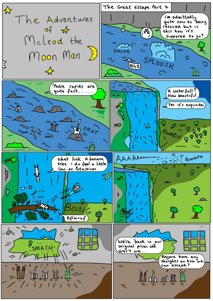 Book 3, Page 35/56, Mcleod the Moon Man Meets the Podfather: The Great Escape Part 4